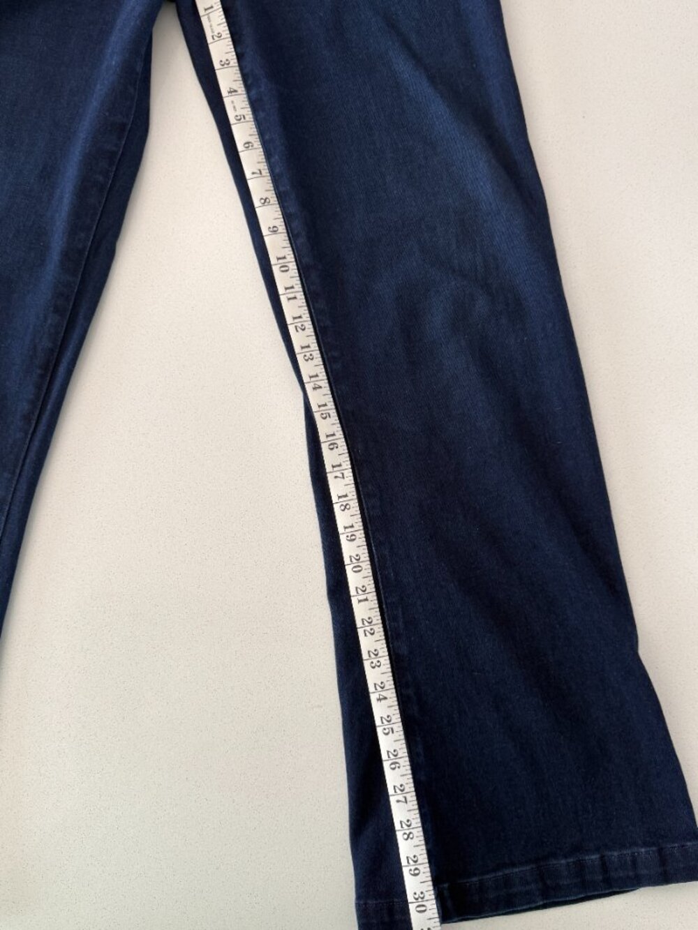 PAIGE Leenah Jeans Size 30 Dark Wash Patch Pocket Wide Leg Stretch Denim - Picture 12 of 14